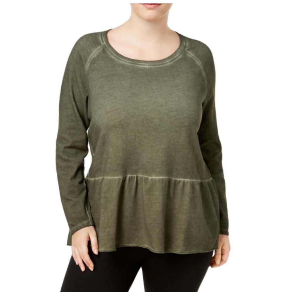 NWT! Style & Co Macy's Peplum High Low Top Plus sizes - Picture 1 of 4